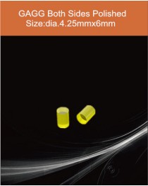 GAGG Ce scintillation crystal, GAGG Ce crystal, GAGG scintillator, Ce:Gd3Al2Ga3O12 crystal, diameter4.25x6mm